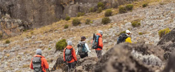 Trasa Rongai – den 5 – Trek z Mawenzi Tarn Camp do Kibo Hut Camp